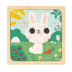 Janod Puzzle De Madera: Conejo Blanco Sale