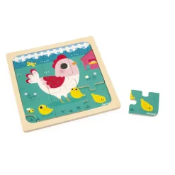 Janod Puzzle De Madera: Gallina Henriette Outlet
