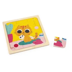 Janod Puzzle De Madera: Gato Peanut Store
