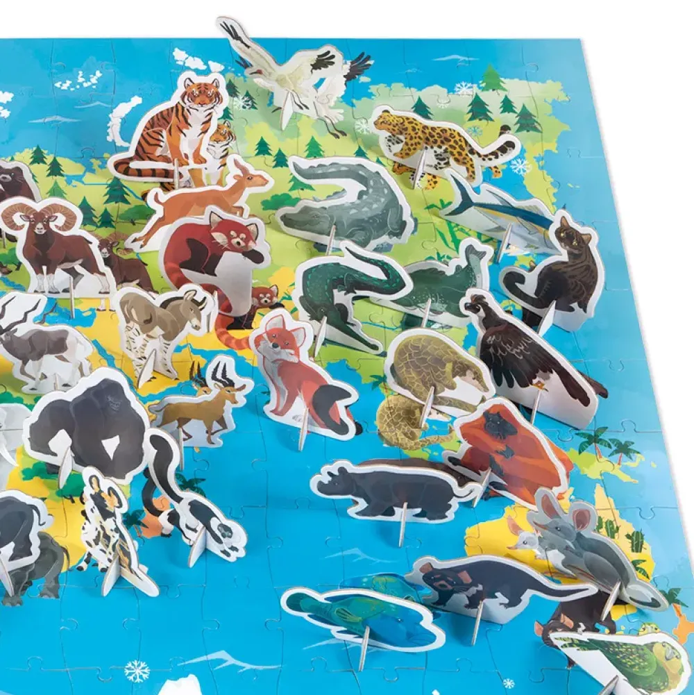 Janod Puzzle Educativo: Animales En Peligro De Extincion Online
