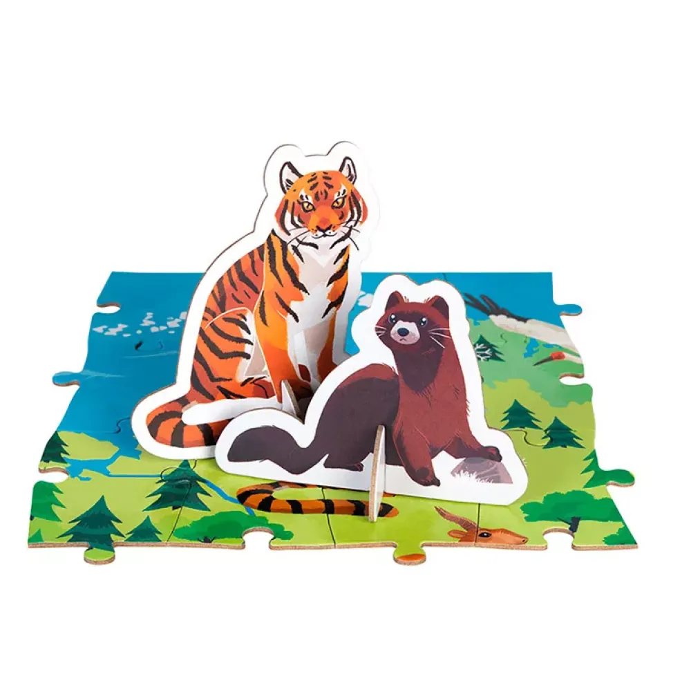 Janod Puzzle Educativo: Animales En Peligro De Extincion Online