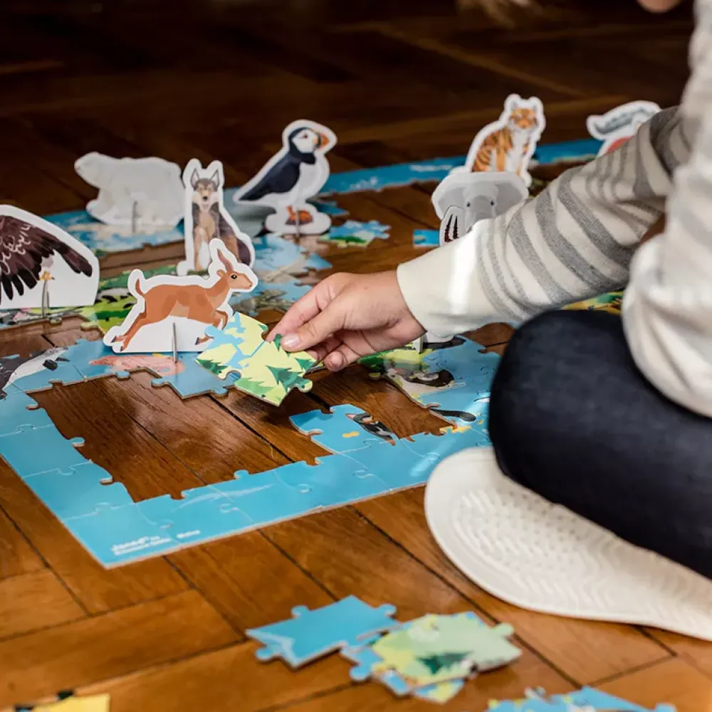 Janod Puzzle Educativo: Animales En Peligro De Extincion Online
