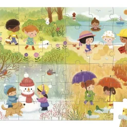Janod Puzzle Las Estaciones: 36 Piezas Fashion