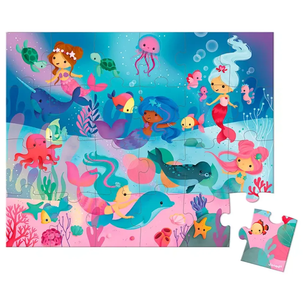 Janod Puzzle Sirenas: 24 Piezas Flash Sale