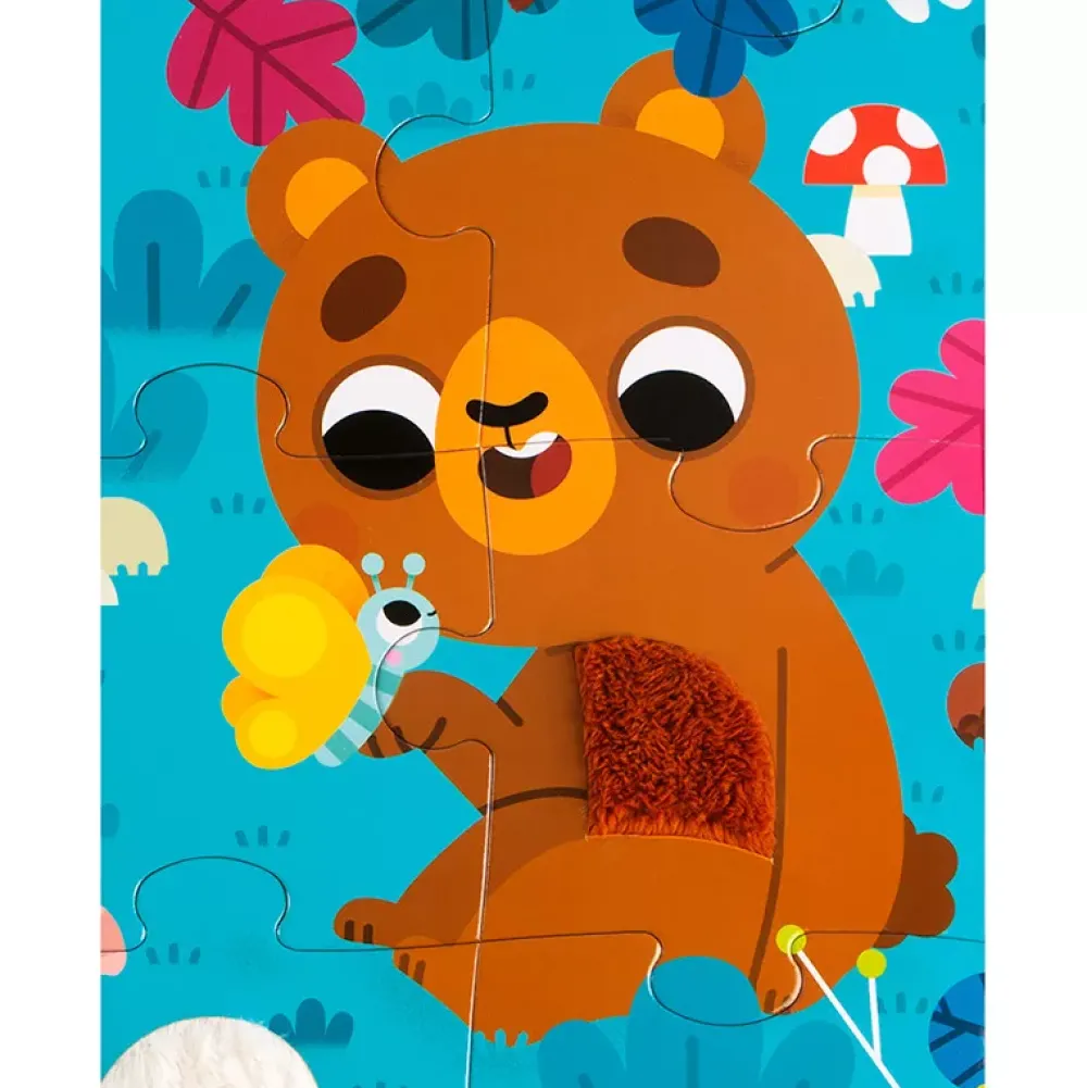 Janod Puzzle Tactil Gigante Animales Del Bosque: 20 Piezas Sale