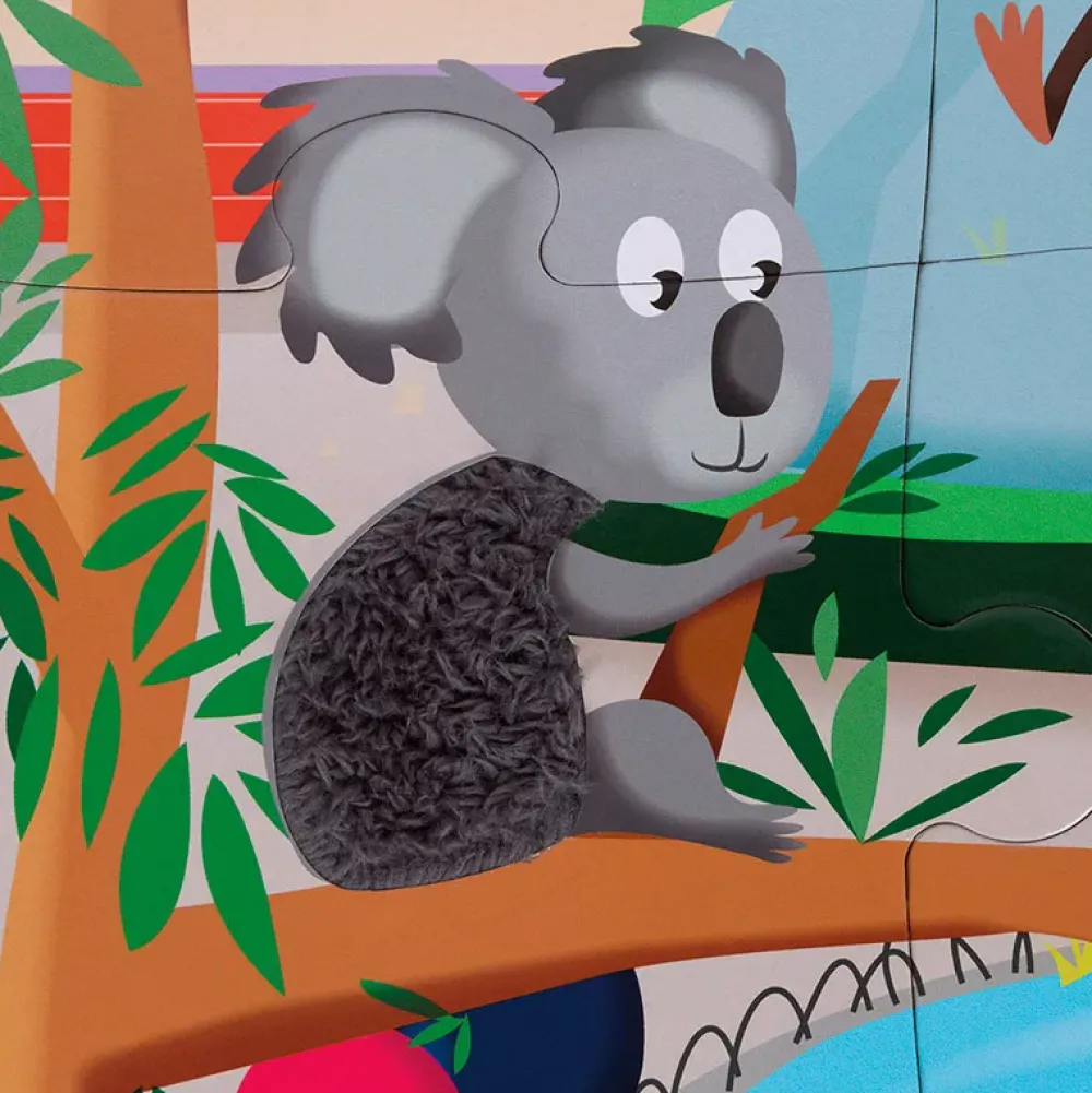 Janod Puzzle Tactil Gigante En El Zoo: 20 Piezas Best Sale