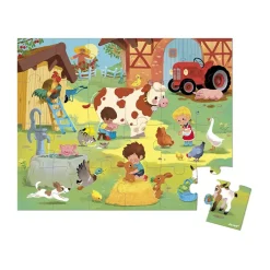 Janod Puzzle Un Dia En La Granja: 24 Piezas Fashion