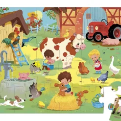 Janod Puzzle Un Dia En La Granja: 24 Piezas Fashion