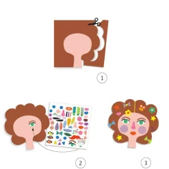 Djeco Recorta Y Crea Con Pegatinas: Peluqueria Best