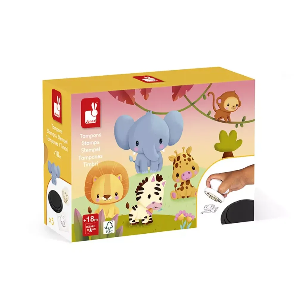 Janod Savannah Stampinoo: Set De 5 Tampones Best Sale