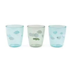 Done by Deer Set De 3 Mini Vasos Happy Clouds Green Cheap