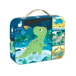 Janod Set De 4 Puzzles Evolutivos: Dinosaurios Sale