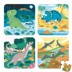 Janod Set De 4 Puzzles Evolutivos: Dinosaurios Sale