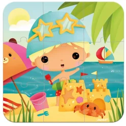 Janod Set De 4 Puzzles Evolutivos: Las Estaciones Hot