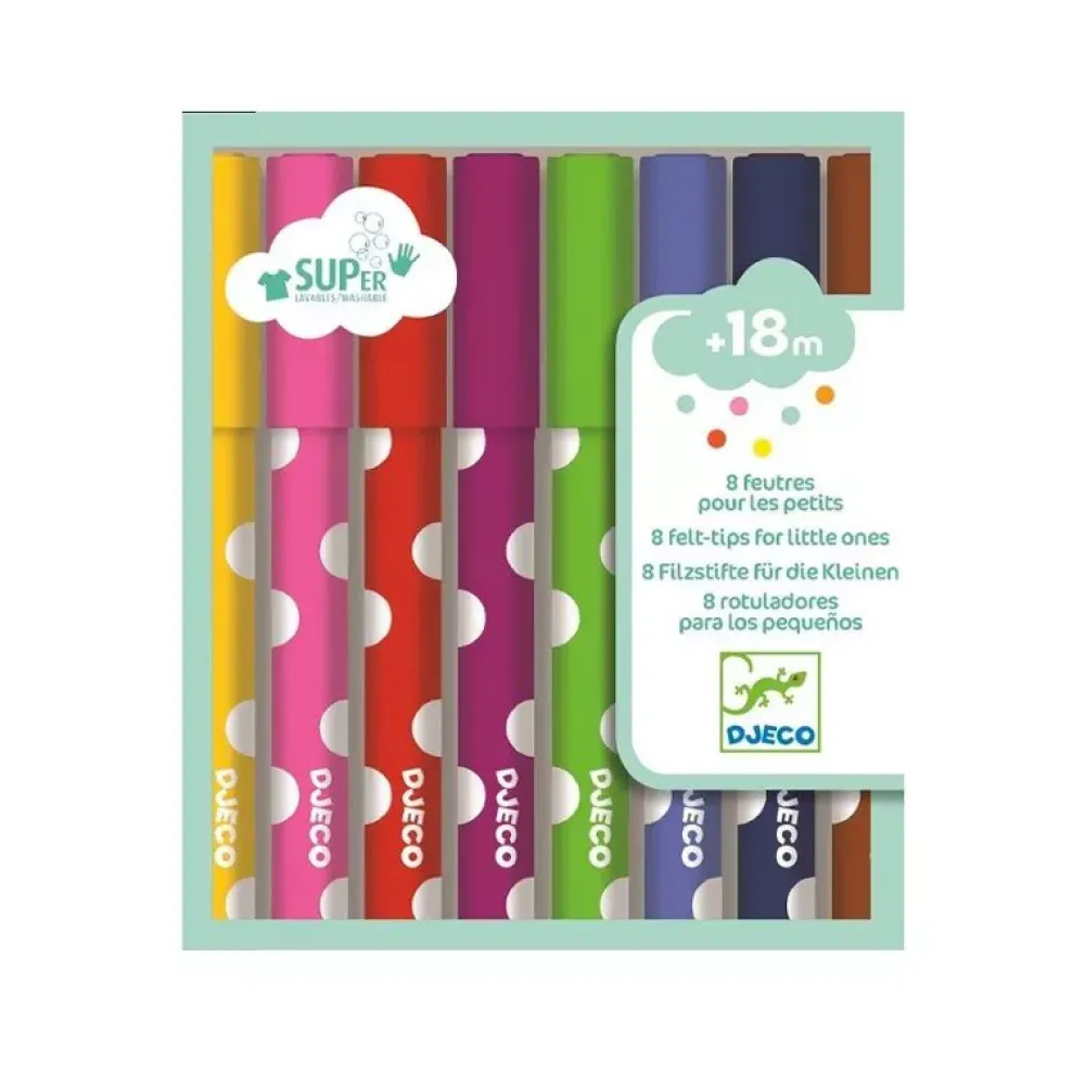 Djeco Set De 8 Rotuladores De Colores Sale