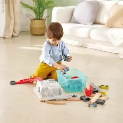 Hape Set De Construccion Ferrocarril Ciudad Discount