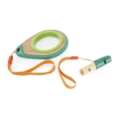 Hape Set Detective De La Naturaleza Con Lupa Y Silbato New