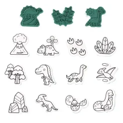 Janod Stampinoo Set De 15 Tampones Dinos Fashion