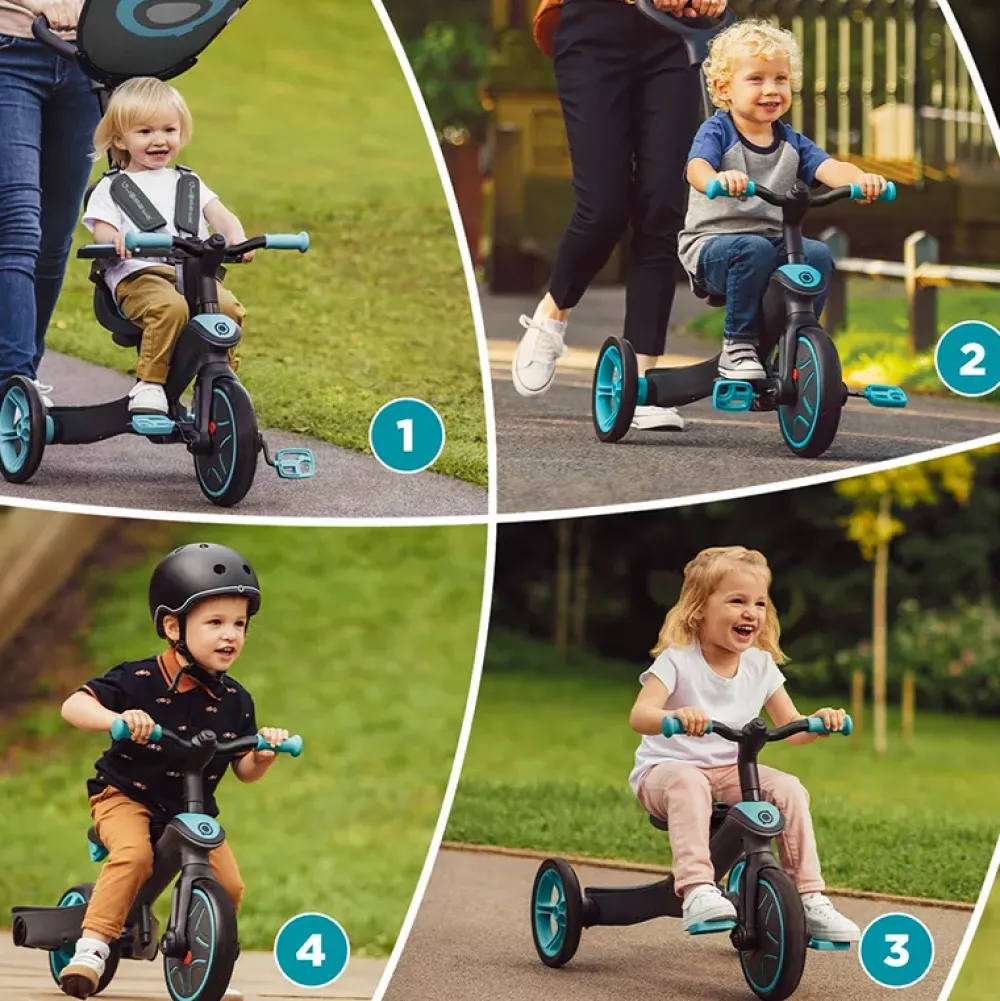 Globber Trike Explorer 4 En 1 Azul Clearance