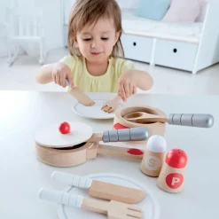 Hape Utensilios De Madera Para Cocinita Flash Sale