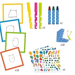 Djeco Vamos A Dibujar Juntos: Mini Monstruos Store