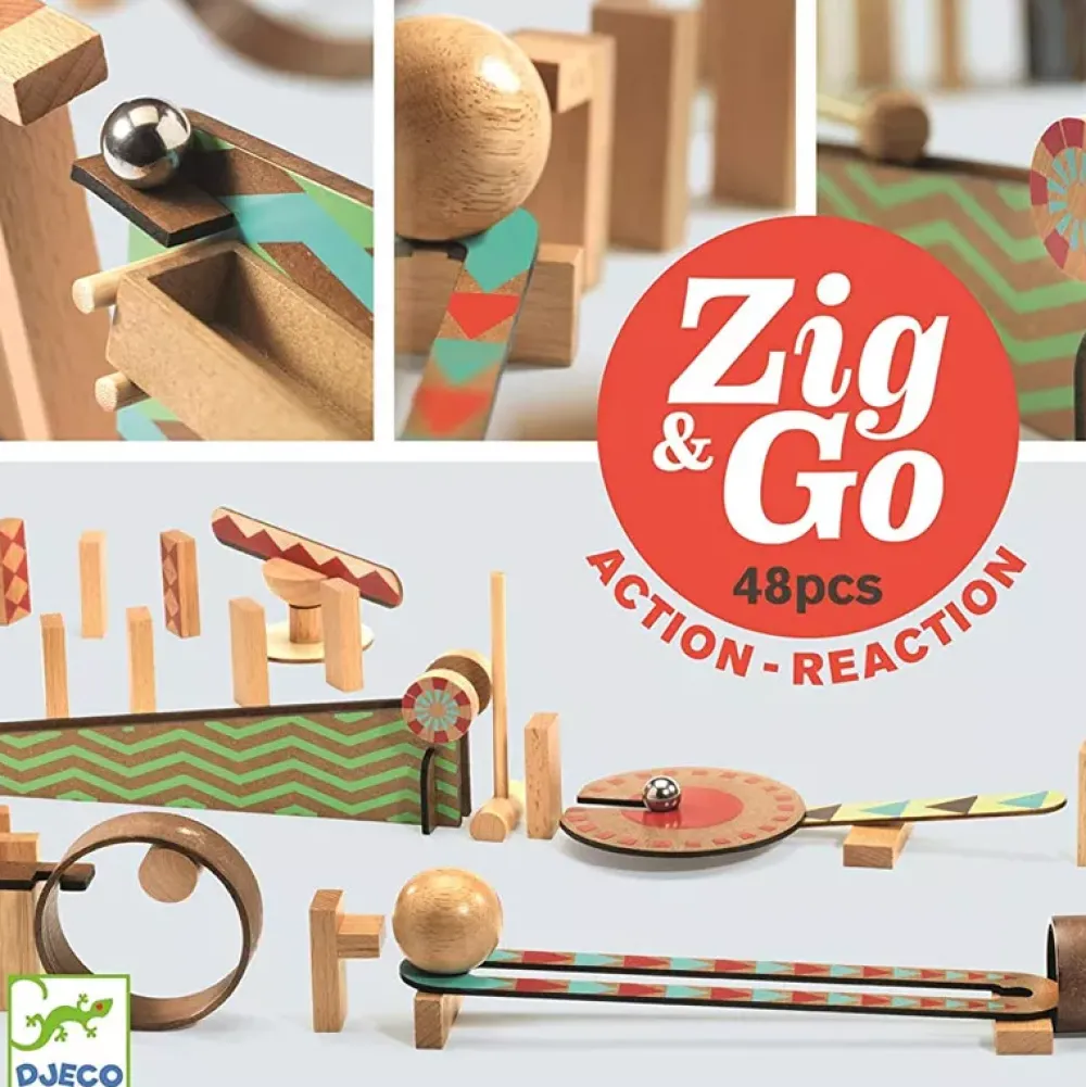 Djeco Zig & Go Big Boum Wall 48 Piezas Hot